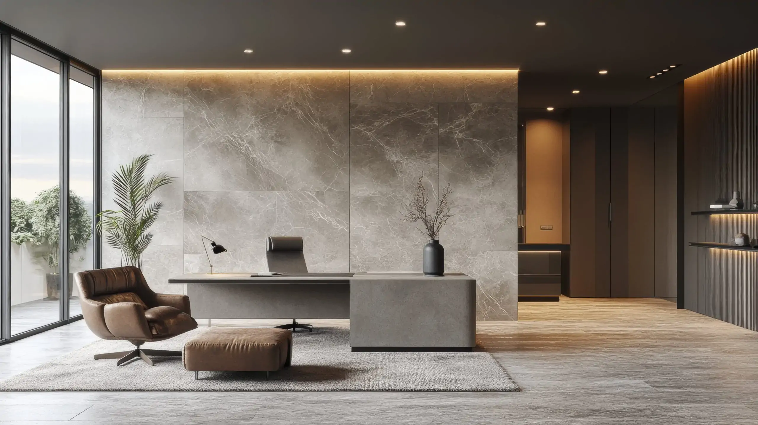 Stone Pattern Magnetic Backed LVT